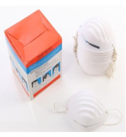 Dust Paper Mask (Taiwan) | Disposable Nonwoven PP Melt‑Blown | FFP1/KN95 Style Dust Protection | Elastic Ear Loops, Nose Clip | Single‑Use Hygiene Mask